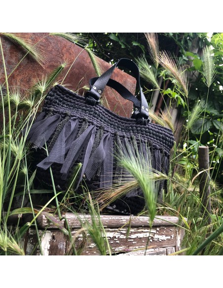 Sac "Mina" • Collection Glamour • Eä Créations •  Sac à main toutes saisons femme crochet élégant et original