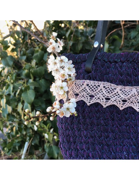 Panier "Siena" • Collection Bridgerton • Eä Créations •  crochet anse cuir femmes élégant fait main