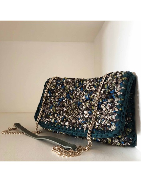 Sac "Morrigan" • Collection Glamour • Eä Créations • Pochette toutes saisons femmes crochet élégant fait main