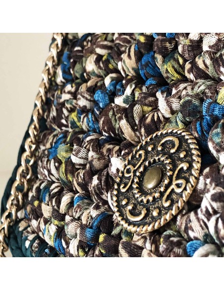 Sac "Morrigan" • Collection Glamour • Eä Créations • Pochette toutes saisons femmes crochet élégant fait main