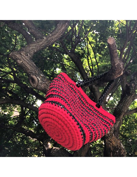 Sac "Zéphyria" • Collection Natura • Eä Créations • Panier crochet anse résine femmes élégant fait main